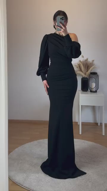 Drappiertes Maxikleid