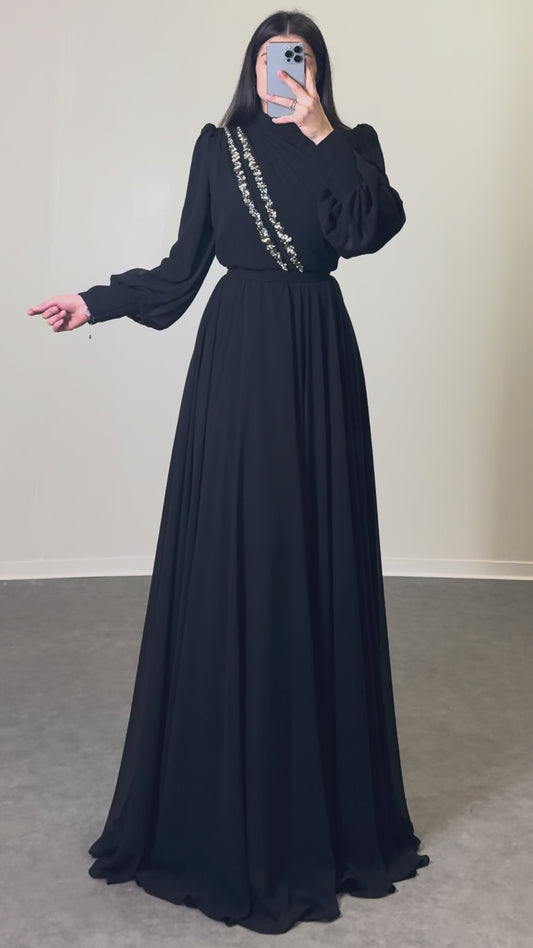 Maxikleid mit Steinchen