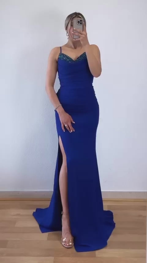 Maxikleid mit Steinchendetails